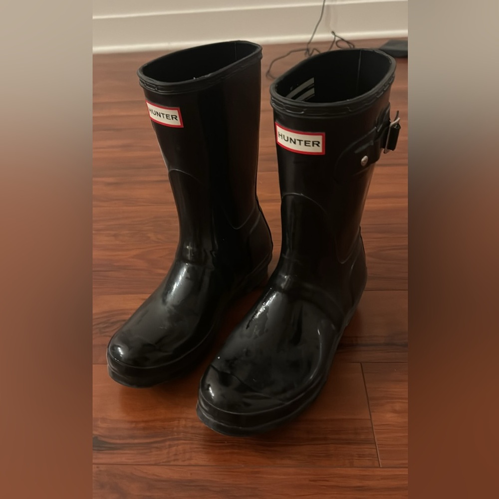 Short black Hunter Boots